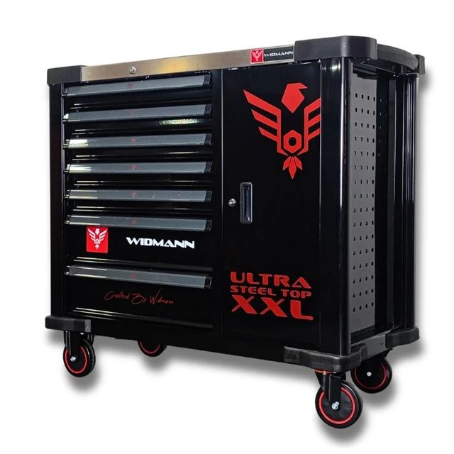 Servante Atelier Widmann Kingsize XXL 7 tiroirs 6 remplis d&rsquo;outils + clé dynamométrique 40/210nm