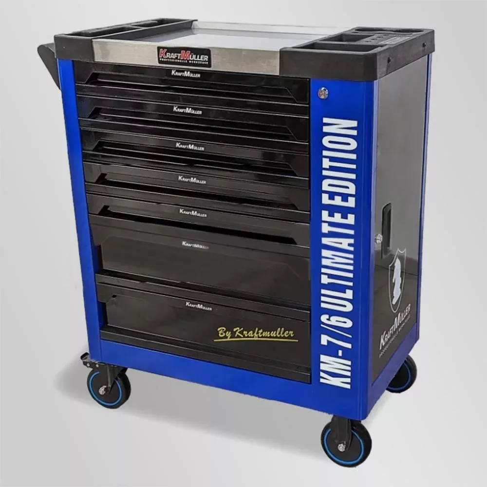 Servante d'atelier 7 tiroirs avec 172 outils 53904 - JBM