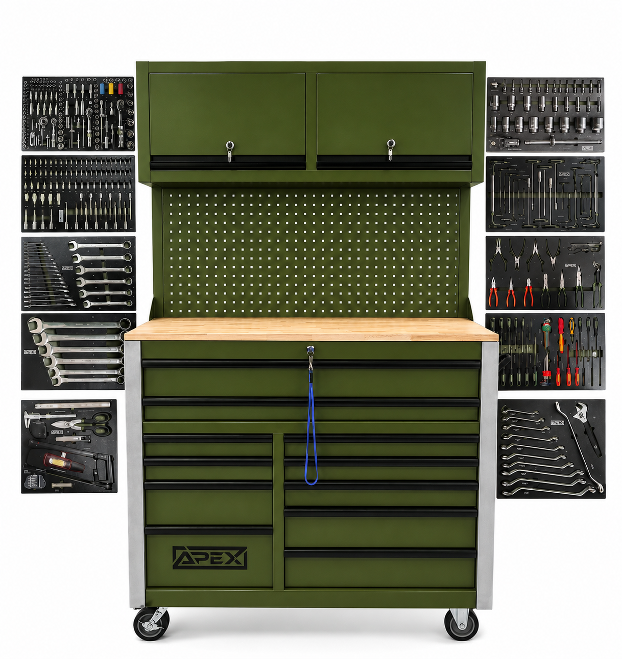 Servante a outils XXXL 11 tiroirs 9 remplis – Outils spéciaux Poids lourd Agricole