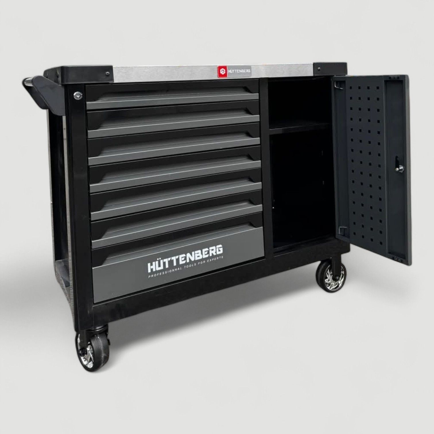 Servante Atelier XXL Huttenberg Kingsize 7 tiroirs 6 remplis + clé dynamométrique 40-210nm